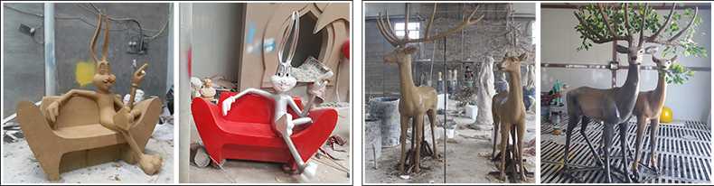 玻璃鋼雕塑制作流程，仿真景觀雕塑廠家