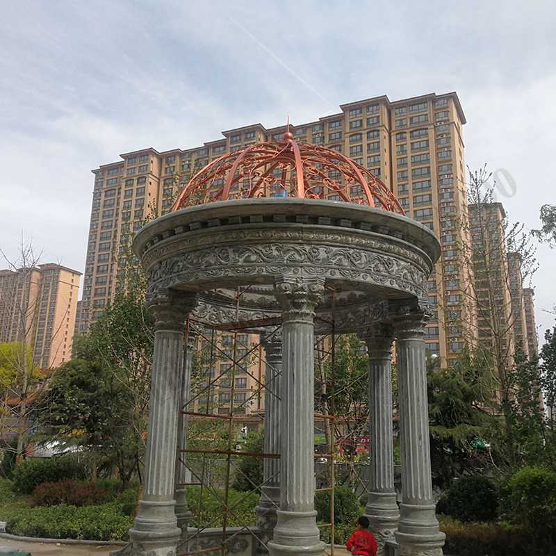 歐式景觀亭子,小區(qū)石雕涼亭,大理石石材亭子