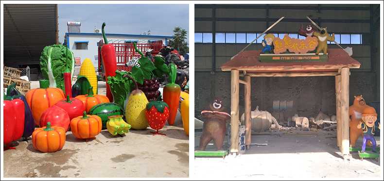 仿真蔬菜水果擺件，卡通玻璃鋼門頭