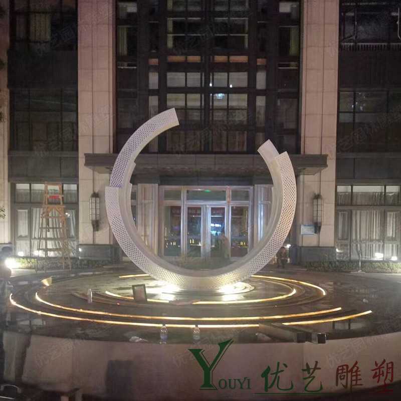 不銹鋼圓環雕塑 不銹鋼圓環雕塑