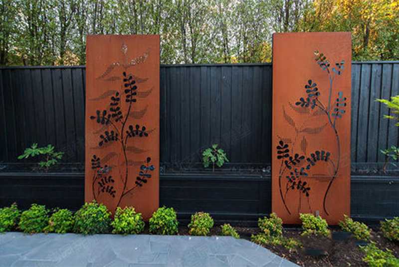 創意耐候鋼擺件，大型耐候鋼雕塑